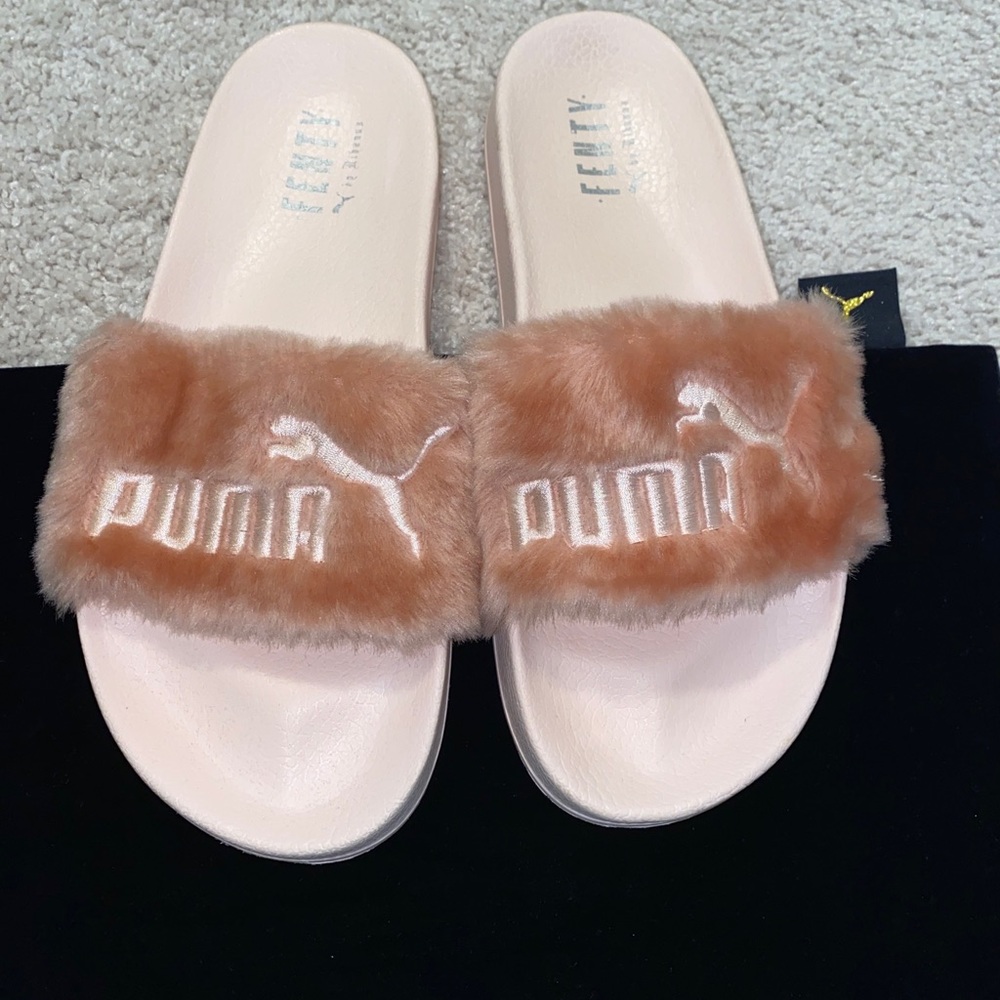 Fenty puma womens cute fur slides